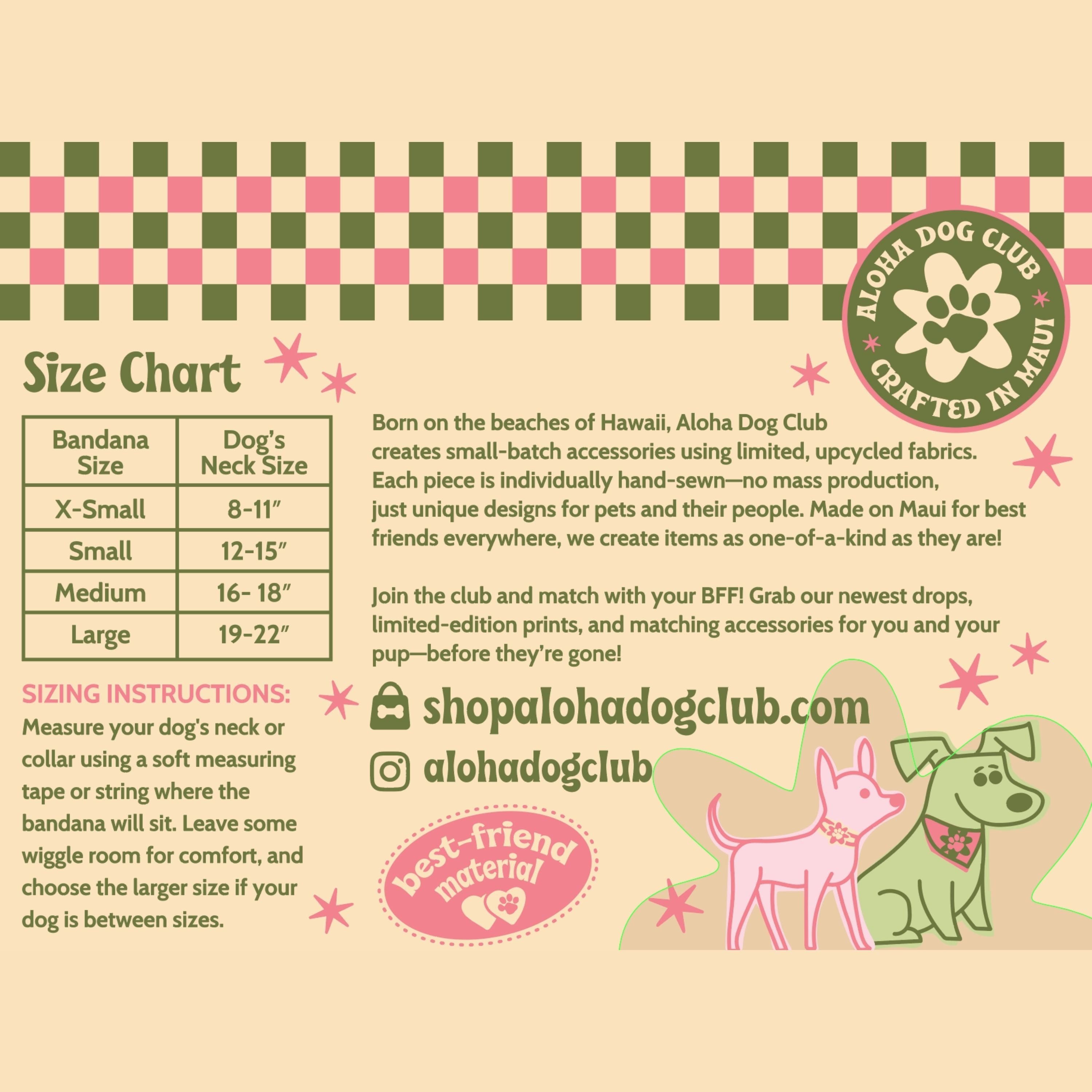 Pineapple Flowers Reversible Dog Bandana