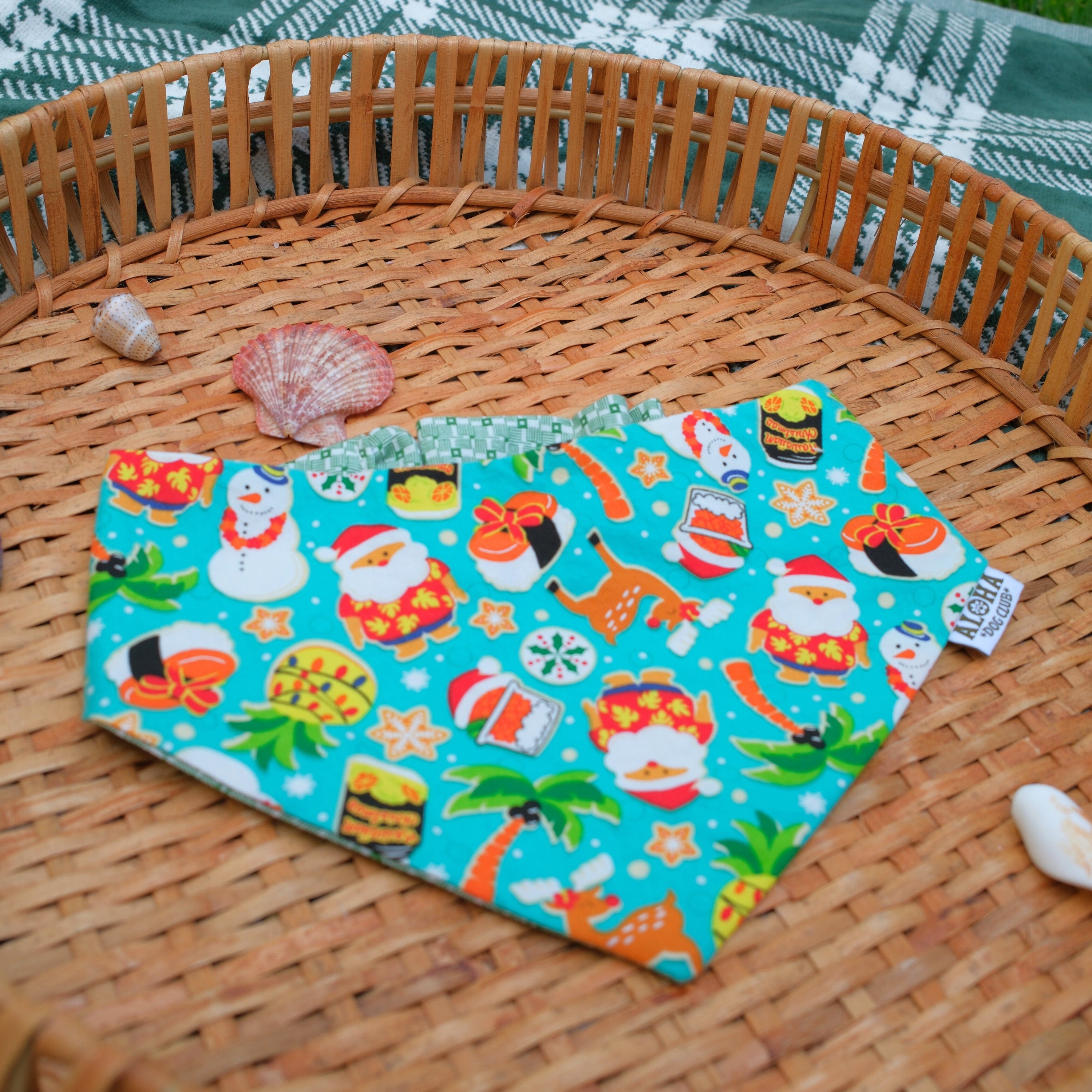 Holiday in Hawaii Reversible Dog Bandana